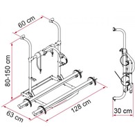 UL 2-3 Bikes Folding Bike Rack / Carrier